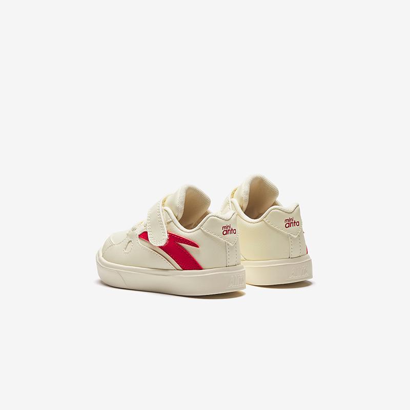 Anta Kids Synthetic Leather Trendy Comfortable Versatile Anti-Kick Lightweight Shock Absorbing Low-Top Walking Shoes Baby Shoes A12530013