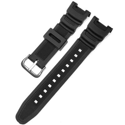 Sports Silicone Strap Pin Buckle Soft Watchband for C-asio G Shock SGW100 Watch Accessories