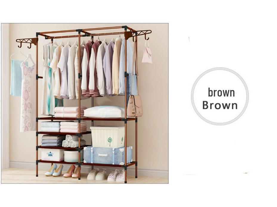 Minimalist Wrought Iron Coat Rack for Bedroom & Hallway