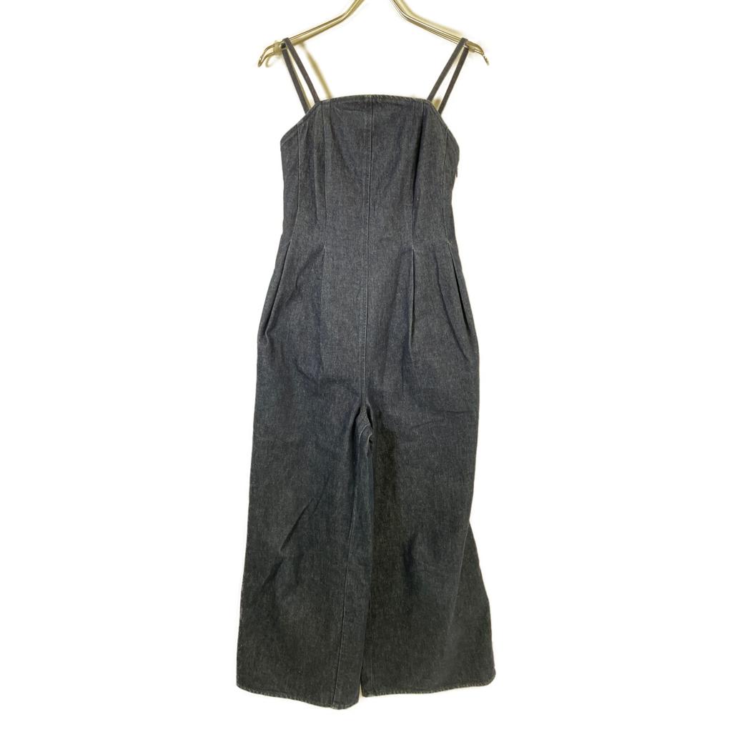 CLANE 12111-7342 Indigo ROUND CUT LOOSE ALL IN ONE Denim Overalls Bottoms O IndigoUsed