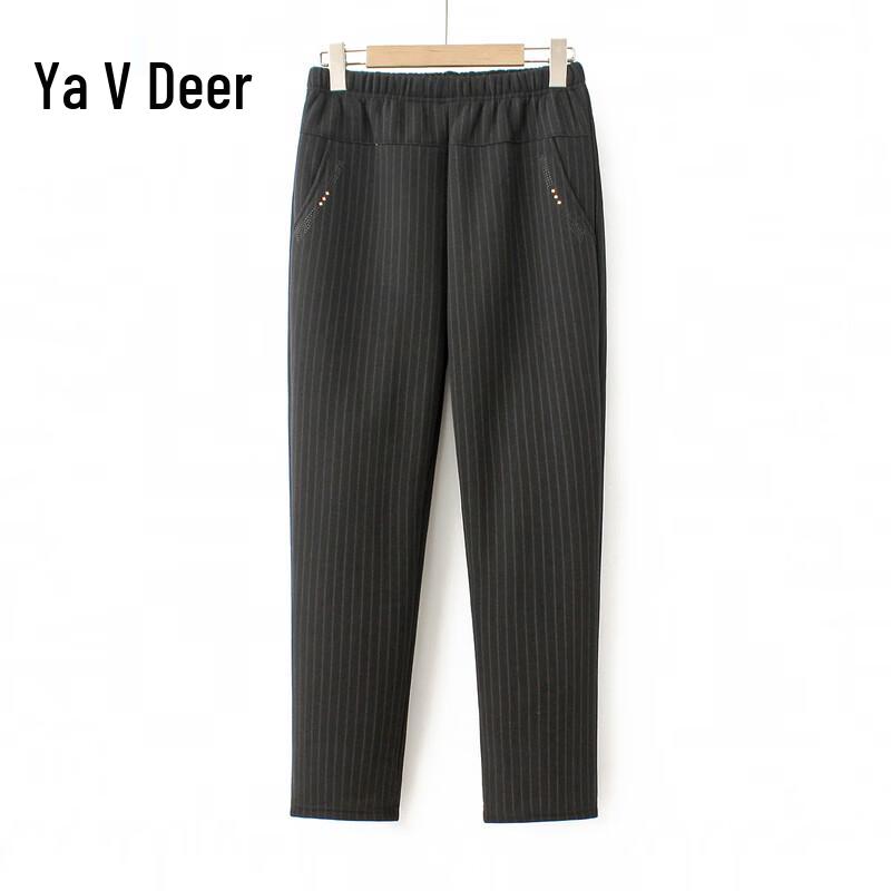 Yalu Women s Fleece-Lined High-Waisted Casual Pants 2XL