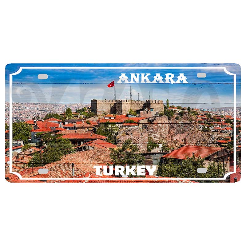 YZFQ Istanbul Turecko Cestování Město Kovový Značka Plakátová Deska Pro Zeď Restaurace Bar Řemesla Domácí Dekorace 30X15CM DC-1612A