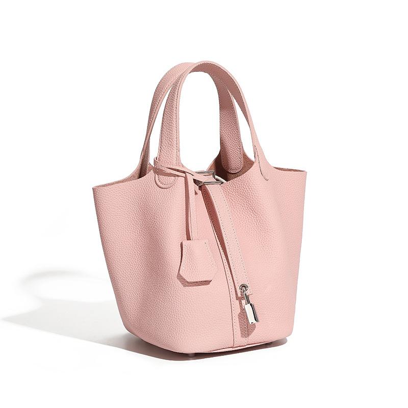 Bags New bucket bags Vegetable baskets Women's bags Leather handbags Bridal wedding bags Premium sense