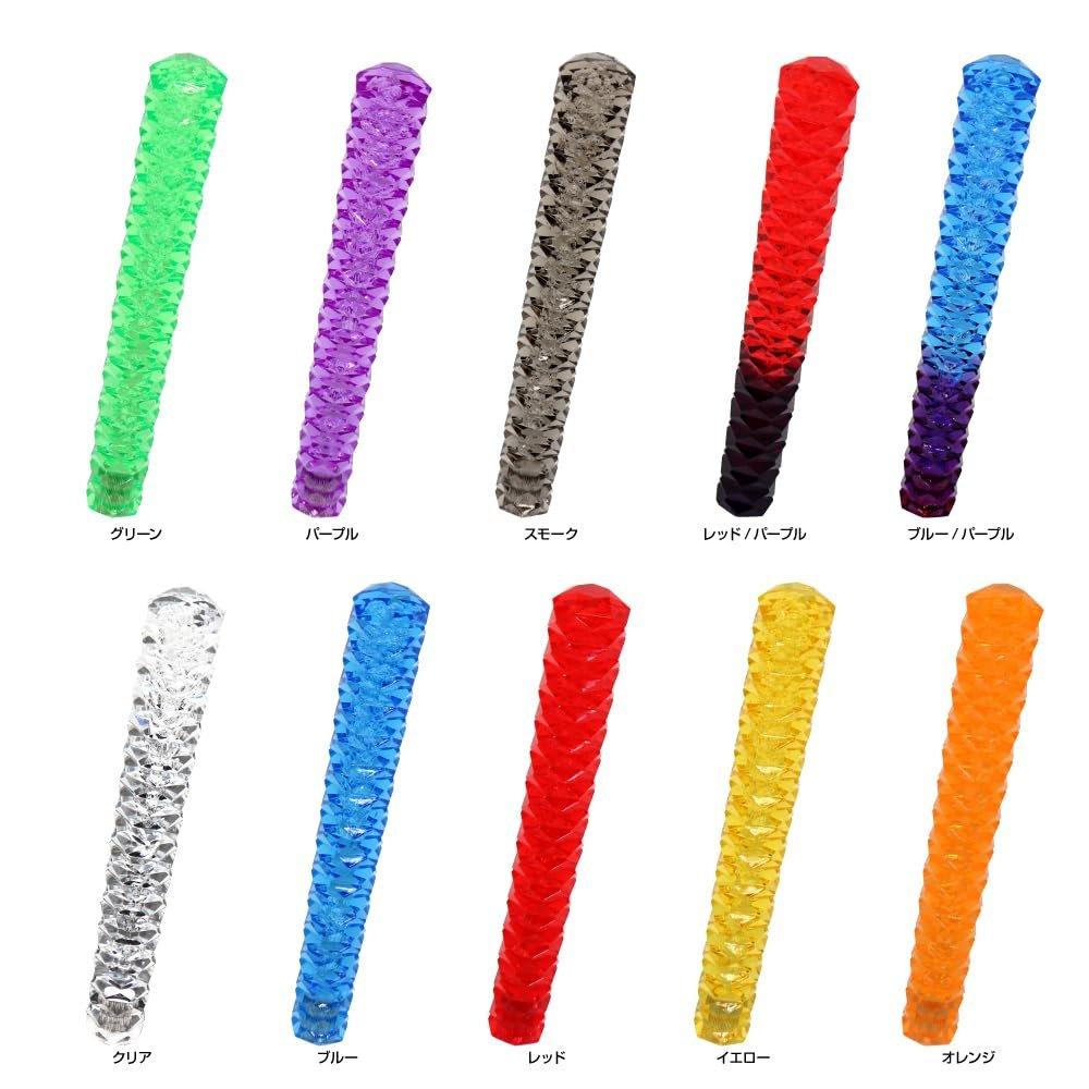 MADMAX Spark Gear Shift Knob 300mm (Red/Purple) with Adapters