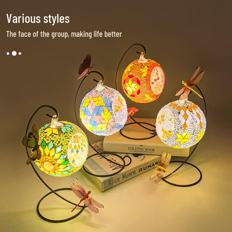 DIY Mosaic Candle Holder Kit: Parent-Child Interactive Decoration & Creative Team-Building Activity