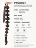 Synthetic Hair Extensions Bubble Braid Ponytail Afro Bubble Long Ponytail 30 Inch Wrap Around Lantern Pony Tail For Women Daily Used
