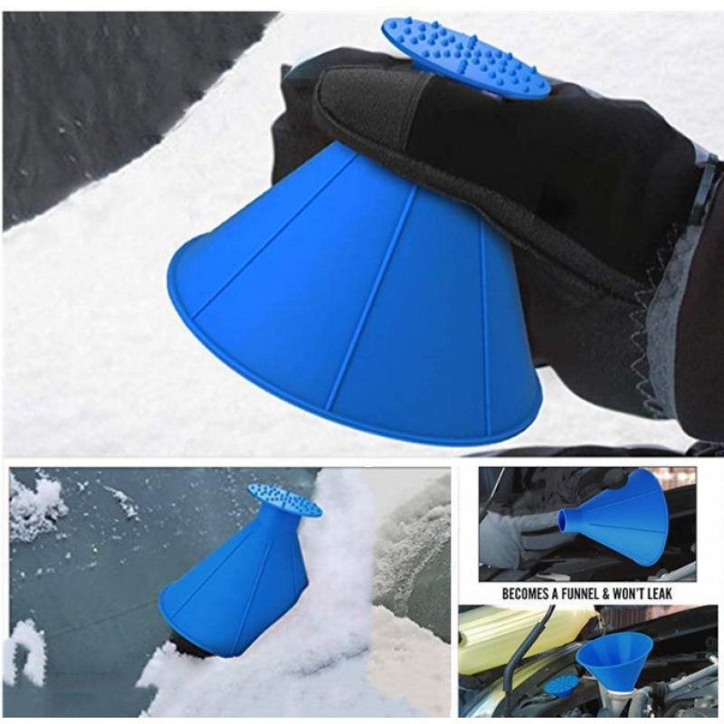 Multifunctional Car Snow Shovel, Ice Scraper, Oil Tank Tool, Ergonomic Handle, Winter Vehicle Tool Set, Model Xinghao