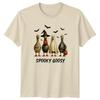 Spooky Goosy Halloween Geese Holidays Unisexs TShirt Unisexs Graphic Tee
