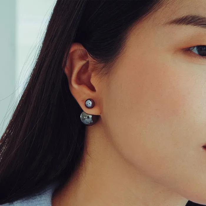 DISCO BALL EARRING BLACK