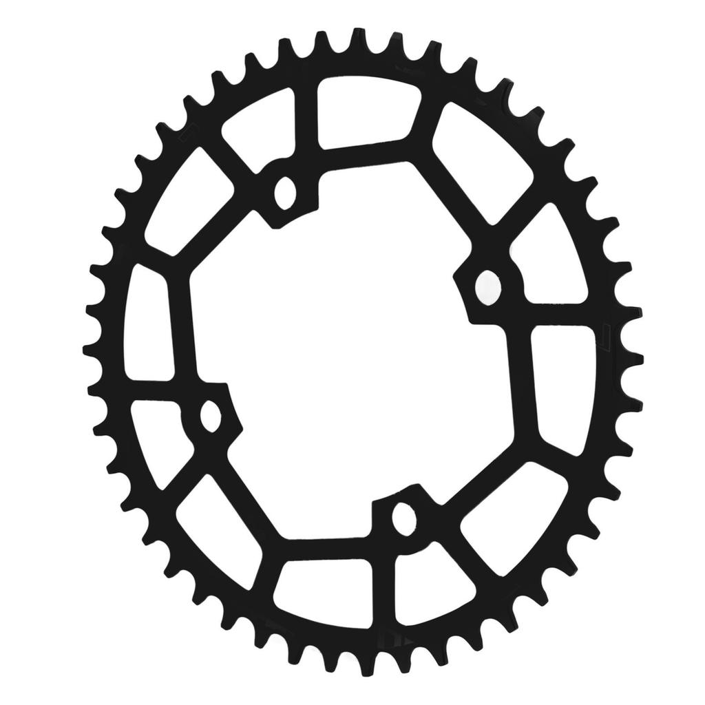 Disco Corona 104BCD per Mountain Bike 46T Riduce Frizione e Rumore Lega di Alluminio Corona per Bici da Montagna Nero