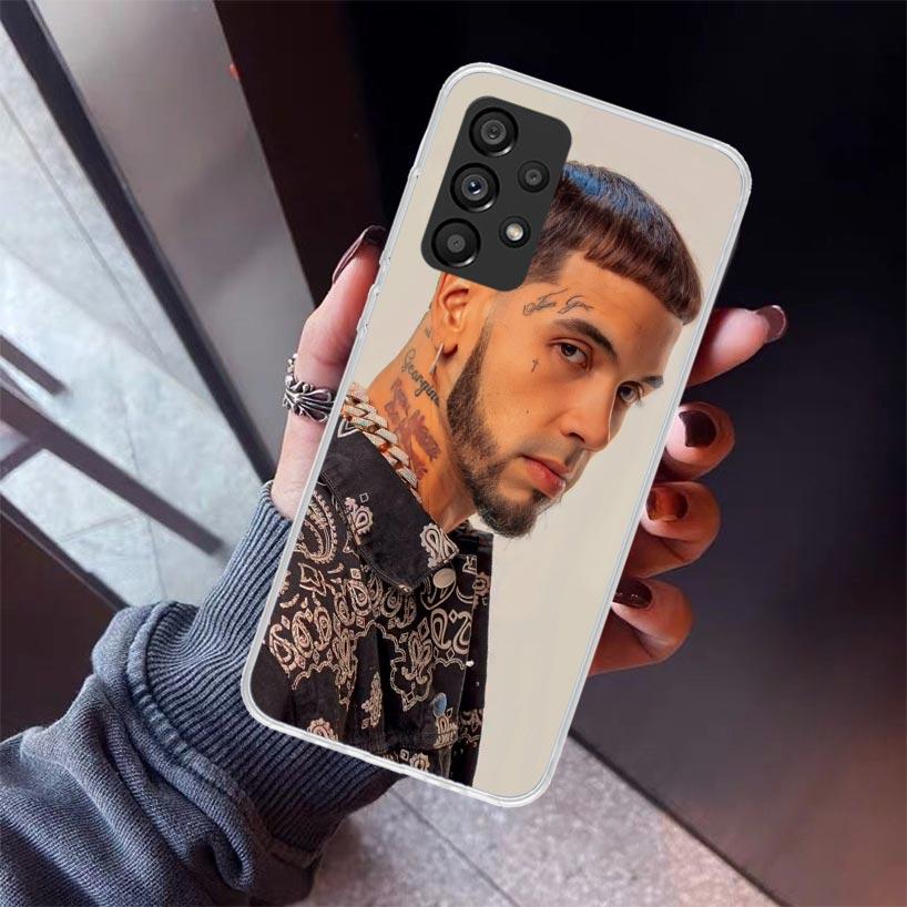 Anuel AA Real H-Hasta La M-Muerte Phone Case For Samsung Galaxy A12 A52S A42 A32 A22 A51 A50 Note 20 Ultra 10 S10 Plus A71 A70 A