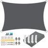 2/3/4/5/6M Waterproof Sun Shade Sail with Hardware Kits Rectangle UV Block Canopy Awning Outdoor Patio Garden Sun Shelter Tents