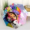 Gabby's Dollhouse Print Automatic Open Close Umbrella, Portable Foldable Umbrella, for Outdoor Commute Camping Trip, Ideal Birthday Gift