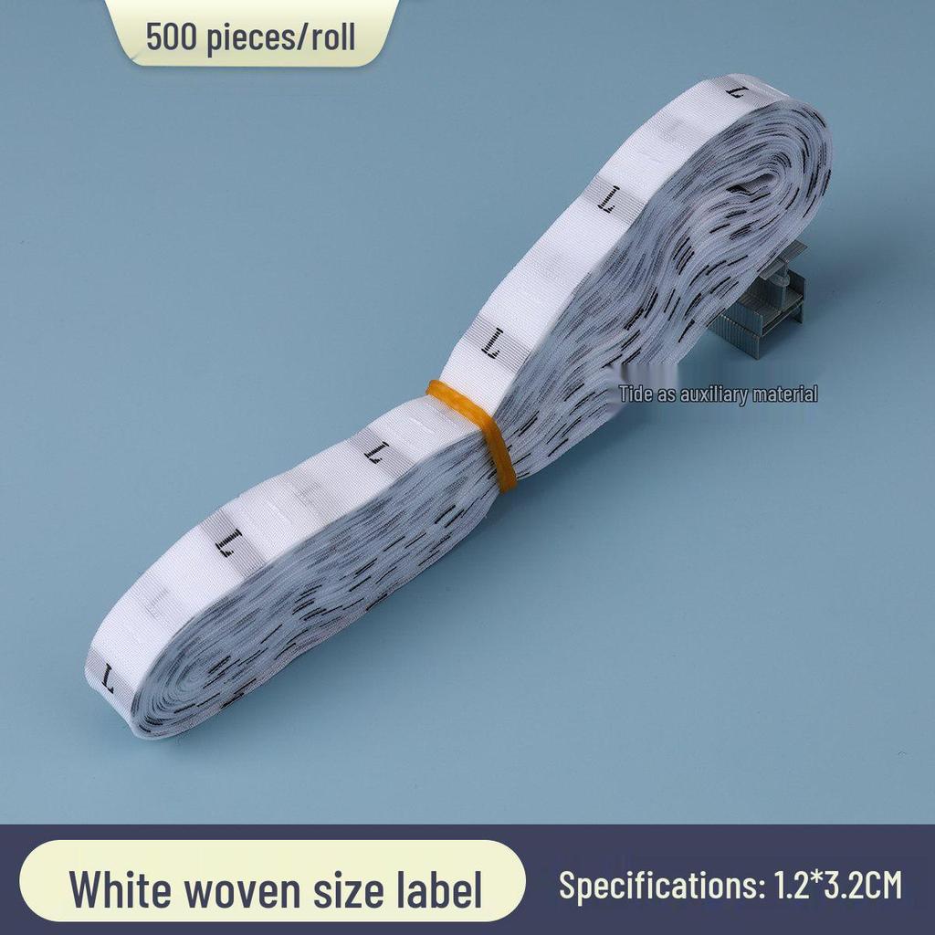 Universal Size Clothing with Labels: Size, Number, Digit, Fabric, Woven, and Roll Packaging