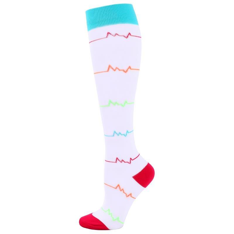 New Compression Socks Sports High Running Marathon Recovery Outdoor Cycling Hiking Riding Non-slip Stockings High For Men &Women
