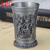 Creative European Retro Wine Glass Zinc Alloy Egyptian Wine Glass Ancient Egypt Wine Glass Metal Crafts Christmas Halloween Gift