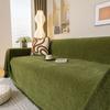 Two-seat Sofa Chenille Reversible Sofa Towel for Decoration Couch Cover With Fringes Throw Blanket Chair Slipcover for Pets Kids