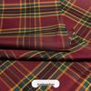 Japanese Plaid Pleated Skirt Fabric - Yarn-Dyed Polyester for DIY Scrunchies & Crafts