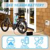 Electric Bicycle Ebycco S1 20" Tire 250W Motor City Electric Bike For Adult 36V 10.4Ah Dual Disc Brakes Max Range 50Km 7 Speed Black