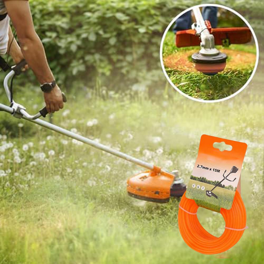 String Trimmer Line Commercial Lawn Mower Rope Fits Most Trimmer Heads 49ft For ECHO 235 For SL FS 56 RC,128LD Lawn Mower Parts