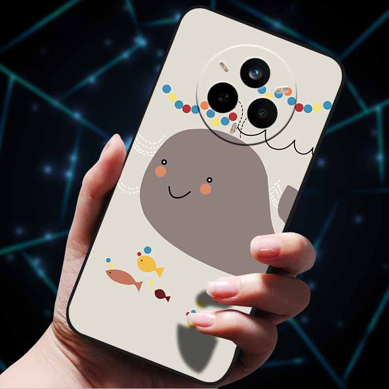 For Realme 14 Pro 5G Case 14Pro+ Soft Silicone Bumper 3D Flowers Emboss Phone Cases for Realme 14 Pro+ Plus Back Covers Shells