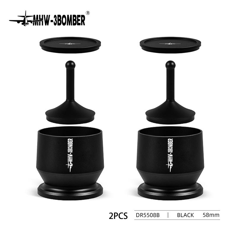 MHW-3BOMBER Espresso Dosing Cup with Stirrer Aluminum Alloy Coffee Dosing Funnel Fit 58MM Portafilter Home Coffee Accessories