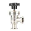Bellow Valve Vacuum Isolation Valve KF25 304 Stainless Steel High Vacuum Manual Right Angle Bellow Isolation Valve