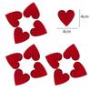 12pcs Car Bumper Night Anti-Collision Safety Strip Warning Stickers Motorcycle Bike Heart Shape Reflective Decoration Stickers