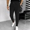 Men's Waffle Casual Sports Solid Color Pants