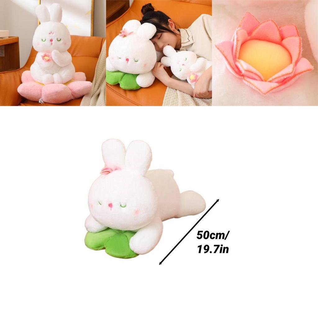 New Bunny Plush Toy Doll Soft And Fluffy Lotus Seat Cushion Sitting Rabbit Ideal Gift For Kids Bunny Plush)