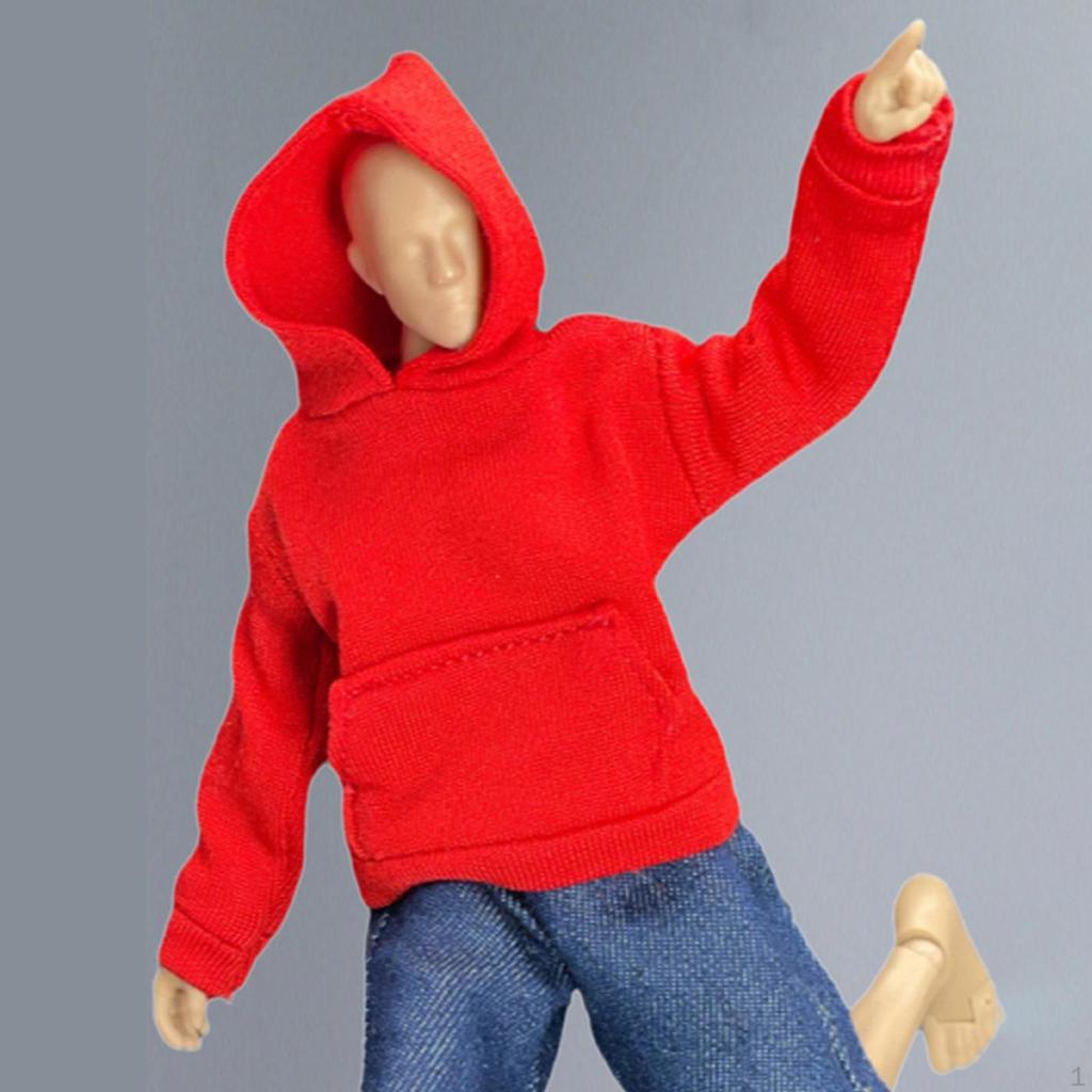 1/12 Female Hoodie Clothing for Doll 6 inch Collectable Action Figure Accessories