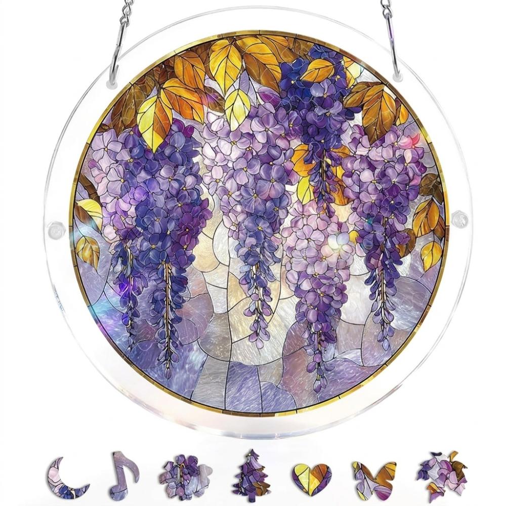 83 Pieces High-Transparency Acrylic Sun Catcher Puzzle Acrylic Hanging Ornament  Gift Idea 9