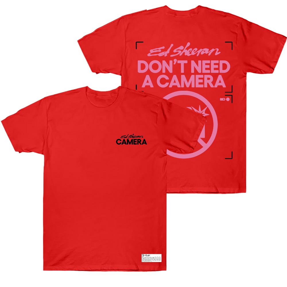 Ed Sheeran Don’t Need A Camera T-Shirts Men Clothing High Street New Top Tees Unisex Cotton T Shirts Short Sleeve Round Neck Y2K