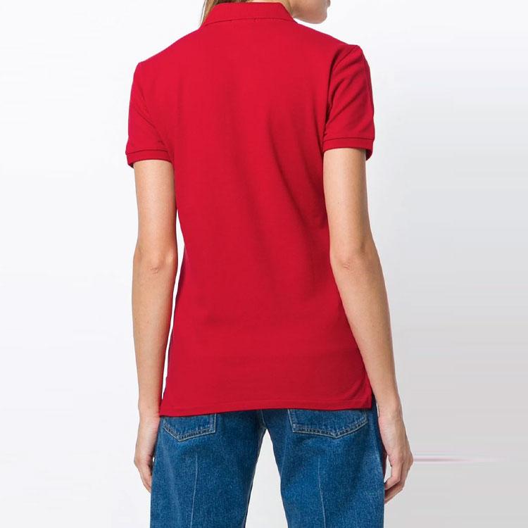 Polo Ralph Lauren Embroidered Solid Color Short Sleeve Polo Shirt Women tops 211505654-113