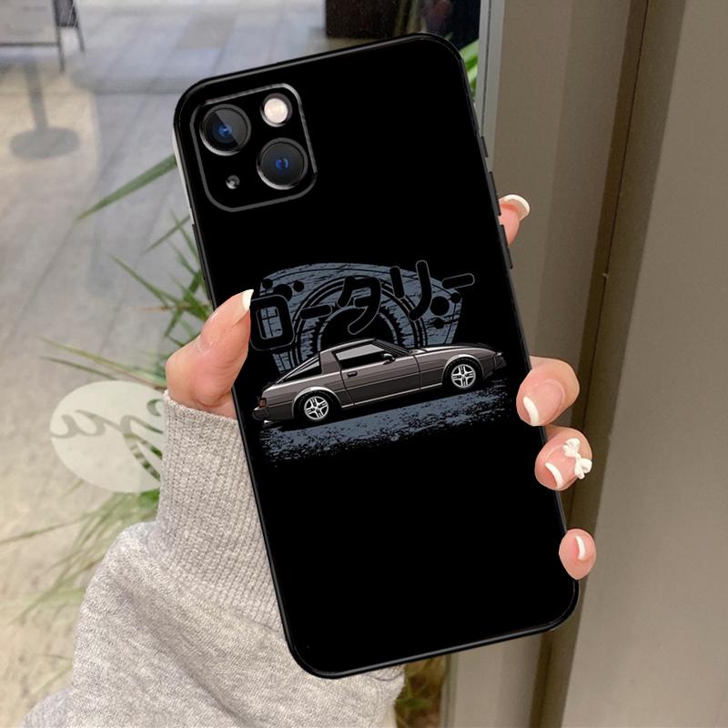 Sports Car JDM Drift Case For iPhone 17 Air 16 15 14 13 11 12 Pro Max Plus 12 13 Mini 16e 17 Pro Max Back Cover