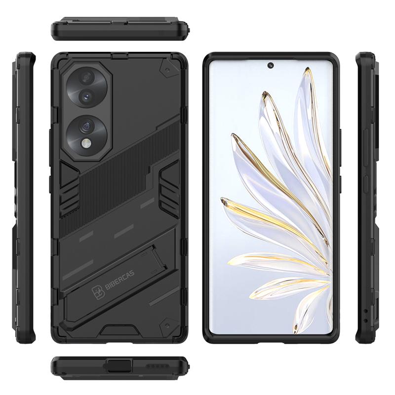 Etui Pokrowiec Dla Honor 70 Dla Huawei Honor 70 5G Capas Nowy Stojak Podpórka Odporny na Wstrząsy Tylny Uchwyt Pokrowiec Dla Honor 70 Pro 5G Fundas