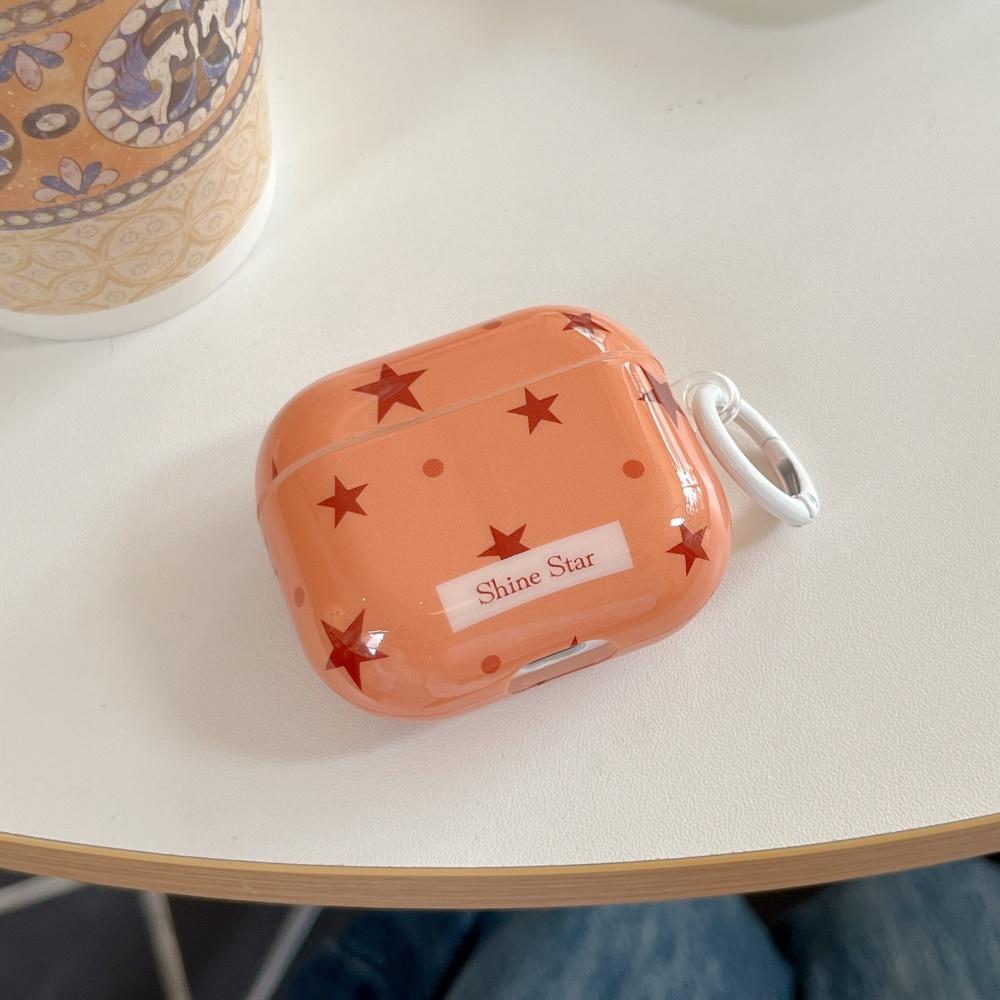 Ins polka dot star letter for AirPods pro3 earphone cover 4th generation wireless bluetooth apple AirPods 1 /2 generation earphone case