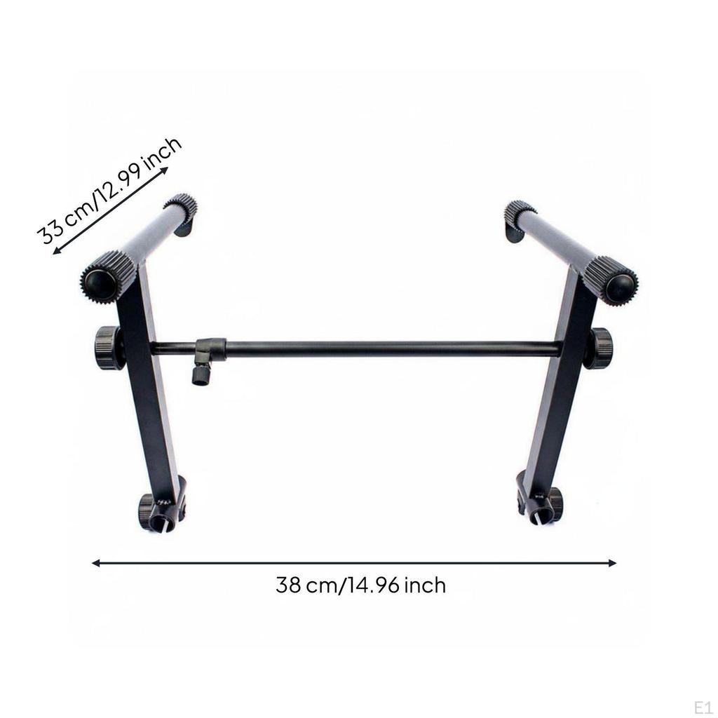 Support de clavier double étage réglable en hauteur robuste rack synthétiseur 2 étages