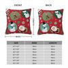 Christmas New Year Pillowcase Double-Sided Printing Polyester Cushion Cover Gift Santa Pillow Case Cover Bed Zippered 40X40