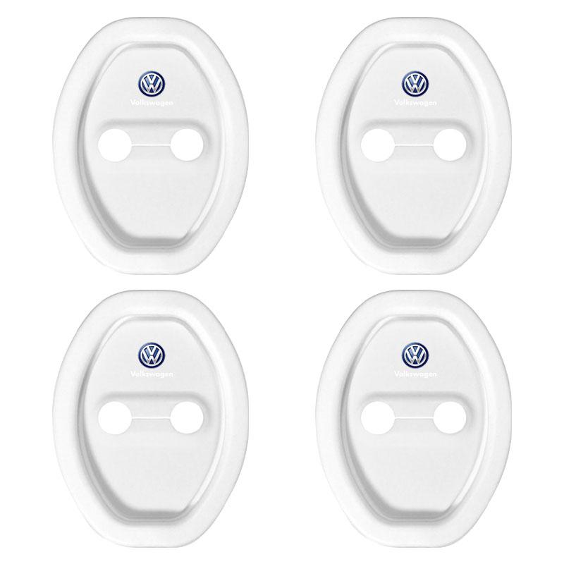 

4Pcs Car Door Stopper Cover Door Lock Protective Covers For Volkswagen Polo Golf-4 5 6 7 MK5 MK6 MK7 Tiguan Passat 3B7 601 171 White