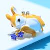 New Cute Enamel Rabbit Brooch Small Animal Pin Zodiac Fashion Jewelry 2 Colors Available High Quality