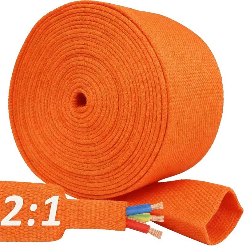 10/1M Heat Shrink Braided Sleeving Mesh Automotive Split Sheathing Wrap Management Heat Shrink Tube Home Device Protect Sleeve