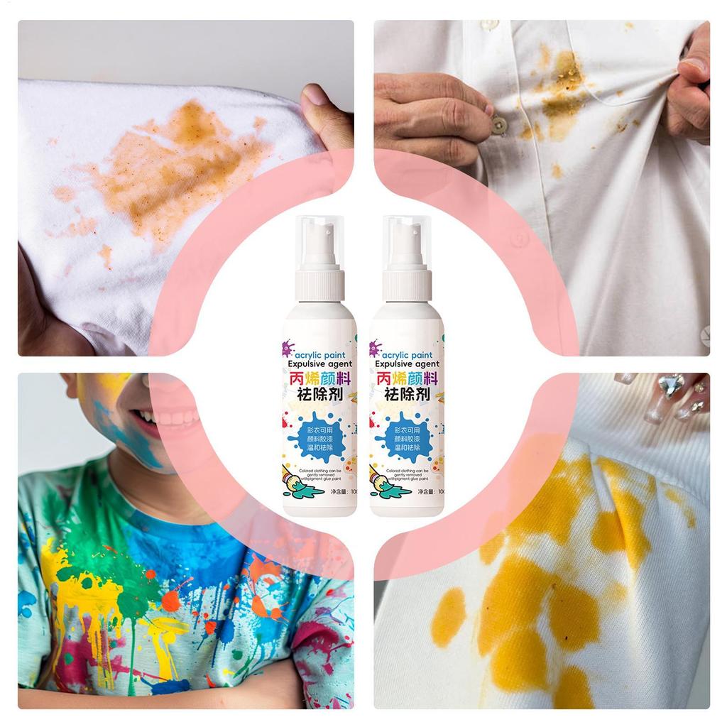 2pcs Stain Eater Spray Clothes Dirt Removal Spray Powerful Stain Cleaner for Clothes Leather Furniture Kitchen Bathroom Car