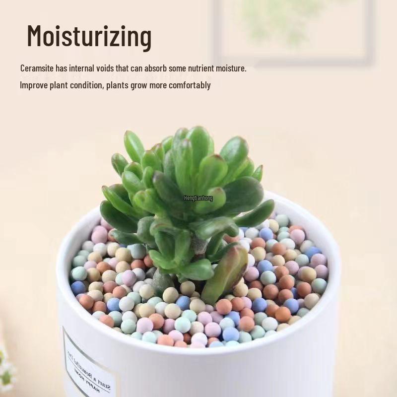 Breathable Colored Ceramic Particles for Flower Bedding, Hydroponics, Topdressing, and Succulent Growth