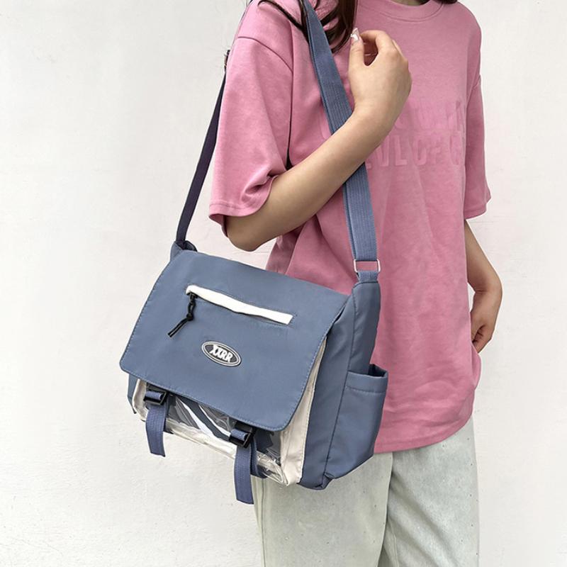 Daily Versatile Large Capacity Class Mailman Shoulder Bag Cute College Style Girl Japanese Campus Crossbody Bag