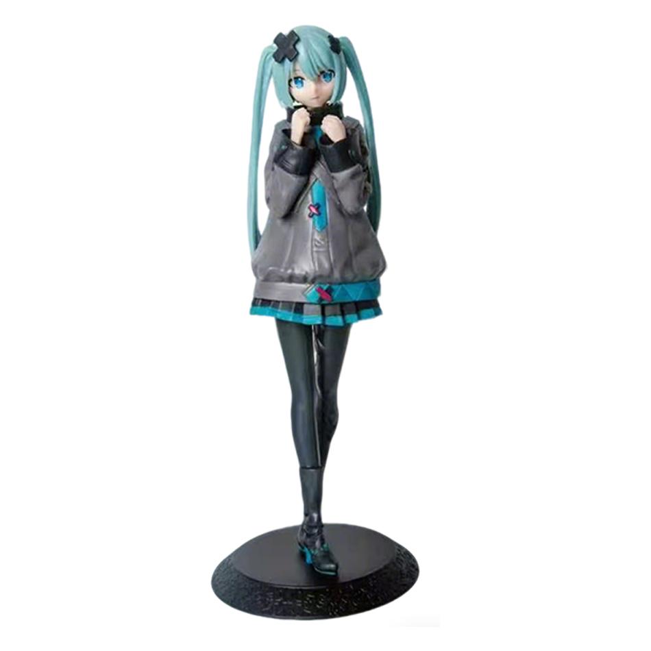 21cm Sexy Girls Miku Anime Figure Fashion Subclture Miku Action Figure Xmas Present PVC Collection Model Doll Playthings