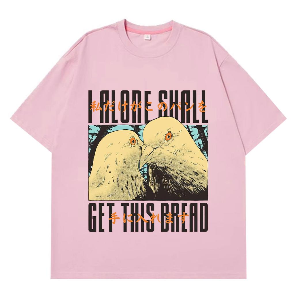 Japanese I Alone Pigeon Vintage Graphic T Shirt Unisex Unisex Fashion Casual Short Sleeve Tshirts 100 Cotton Oversized T Shirts