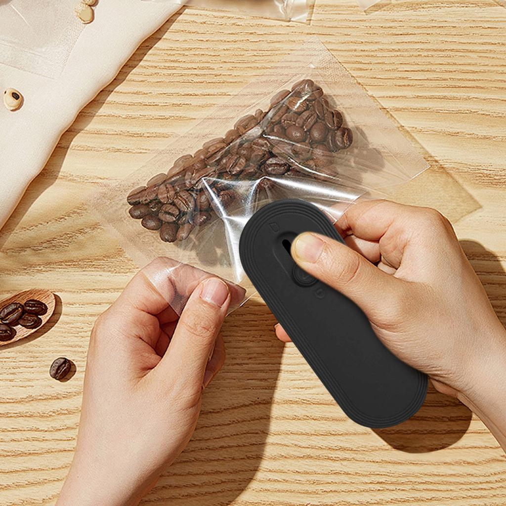 Bag Sealer And Cutter, 1800mAh Rechargeable Chip Bag Sealer Handheld Heat Seal, 3 Heat Modes, Magnetic & Hanging Design