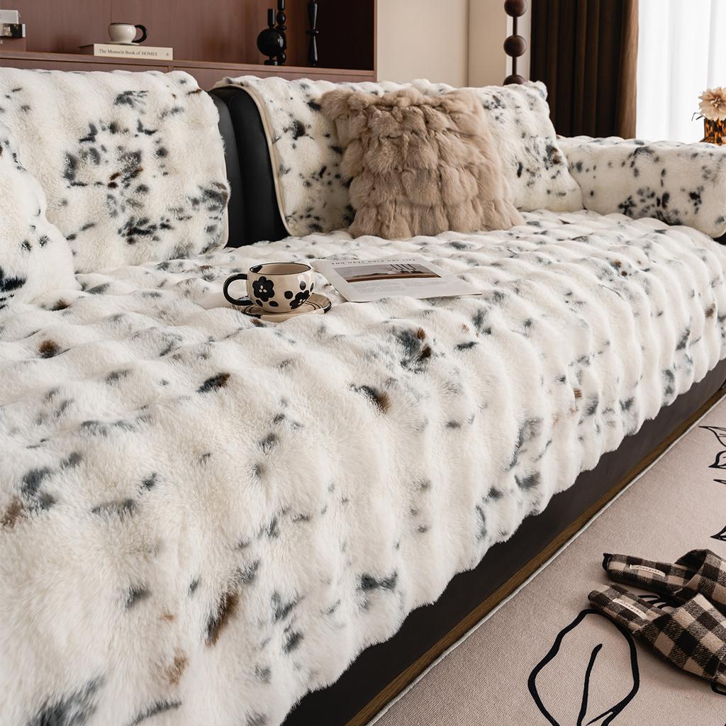Plush Sofa Cushion  New Sofa Seat Cushion Autumn And Winter Sofa Cover Towel Sofa Cover Cloth Non-Slip Sofa Towel
