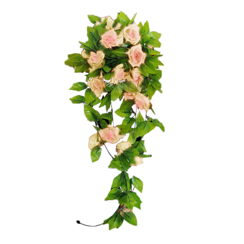Bouquet Artificial Silk Rose Flowers Wedding Party Home Decoration